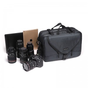 Zaino a doppia spalla BRTMH200 Diat Professional in nylon impermeabile per macchina fotografica per laptop da lavoro